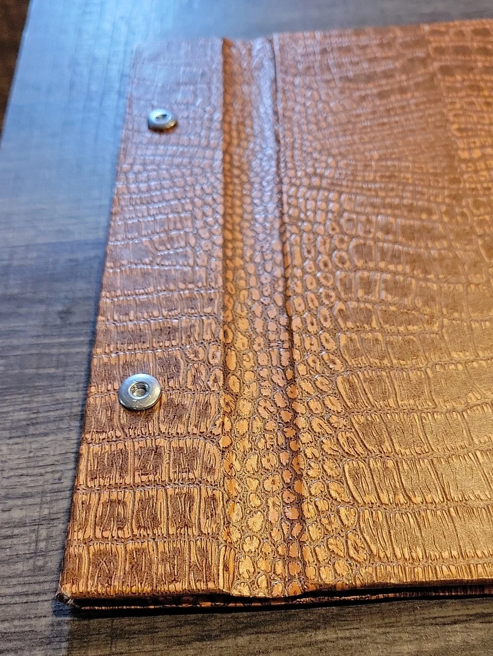 Handmade Pho Album/ Journal Crocodile Skin Cover